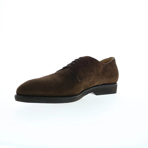 Pastori by Di Bianco Claudius Suede Mens Brown Oxfords Casual Shoes