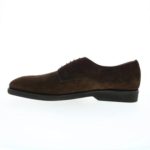 Pastori by Di Bianco Claudius Suede Mens Brown Oxfords Casual Shoes