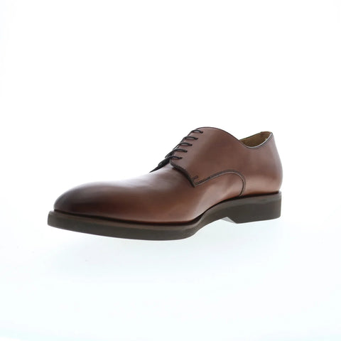 Pastori by Di Bianco Claudius Calfskin Mens Brown Oxfords & Lace Ups Shoes