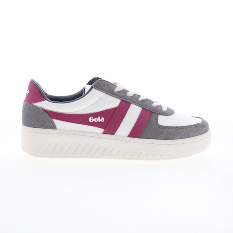 Gola Grandslam Pure CLB331 Womens White Suede Lifestyle Sneakers Shoes