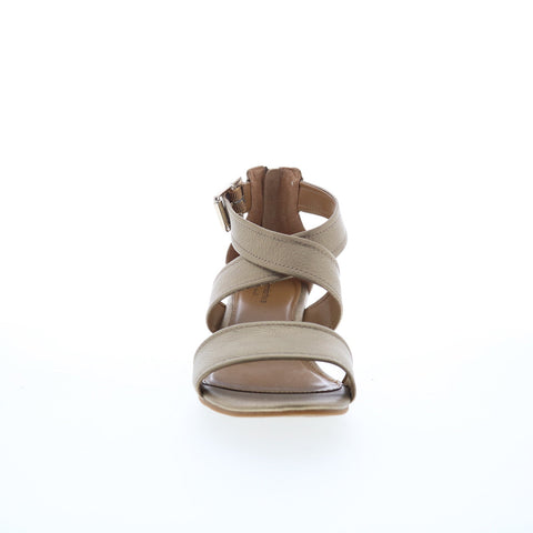 Comfortiva Rabea CT0011973 Womens Gold Wide Leather Wedges Sandals Shoes