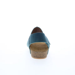 Comfortiva Gayle CT0013006 Womens Blue Wide Nubuck Strap Sandals Shoes