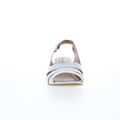 Comfortiva Randi CT0013604 Womens White Wide Leather Wedges Sandals Shoes