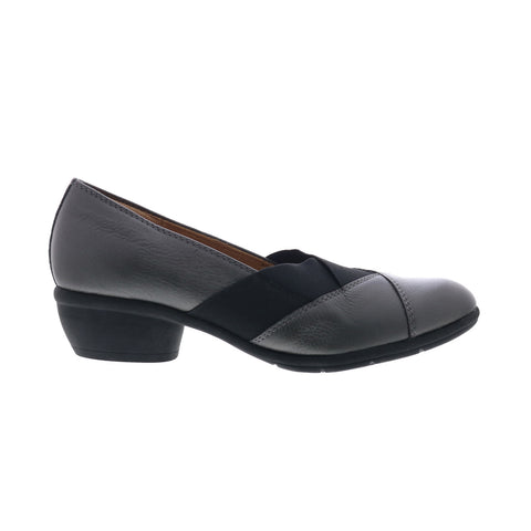 Comfortiva Quinton CT0016308 Womens Gray Wide Leather Pumps Heels Shoes