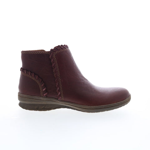 Comfortiva Fallston CT0017802 Womens Red Narrow Leather Casual Dress Boots