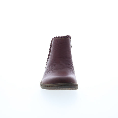 Comfortiva Fallston CT0017802 Womens Red Narrow Leather Casual Dress Boots