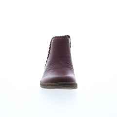 Comfortiva Fallston CT0017802 Womens Red Narrow Leather Casual Dress Boots