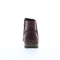 Comfortiva Fallston CT0017802 Womens Red Narrow Leather Casual Dress Boots