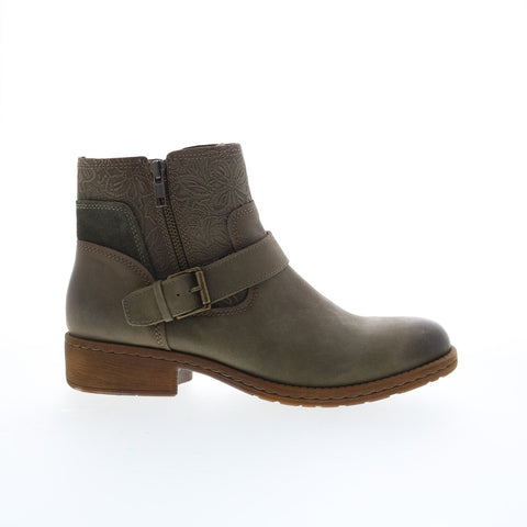 Comfortiva Sterns CT0018206 Womens Green Leather Zipper Casual Dress Boots