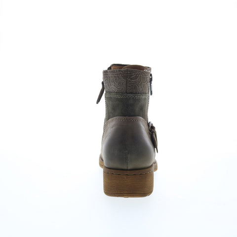 Comfortiva Sterns CT0018206 Womens Green Leather Zipper Casual Dress Boots