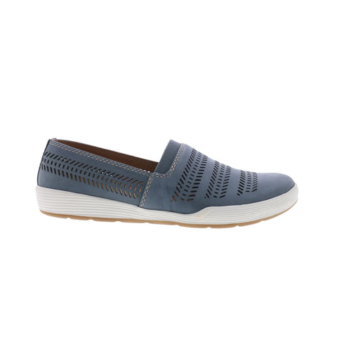 Comfortiva Loring CT0020497 Womens Blue Leather Slip On Loafer Flats Shoes