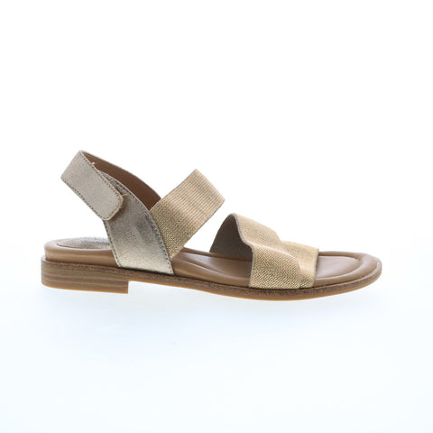 Comfortiva Dacey CT0021703 Womens Gold Canvas Strap Strap Sandals Shoes