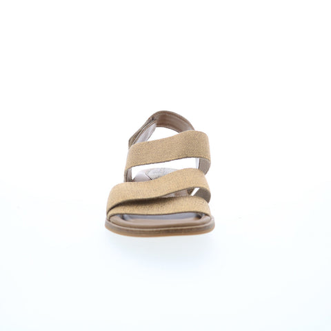 Comfortiva Dacey CT0021703 Womens Gold Canvas Strap Strap Sandals Shoes