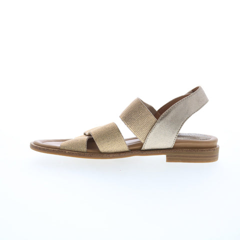 Comfortiva Dacey CT0021703 Womens Gold Canvas Strap Strap Sandals Shoes
