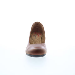 Comfortiva Noxi CT0024500 Womens Brown Wide Leather Pumps Heels Shoes