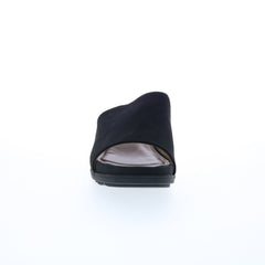 Comfortiva Pax CT0030431 Womens Black Nubuck Slip On Slides Sandals Shoes