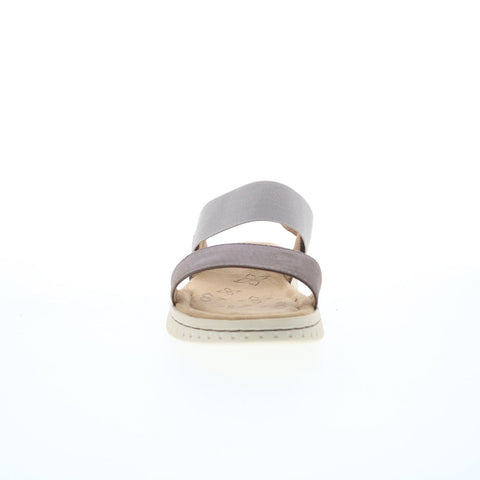 Comfortiva Charlee CT0031608 Womens Gray Wide Leather Sport Sandals Shoes