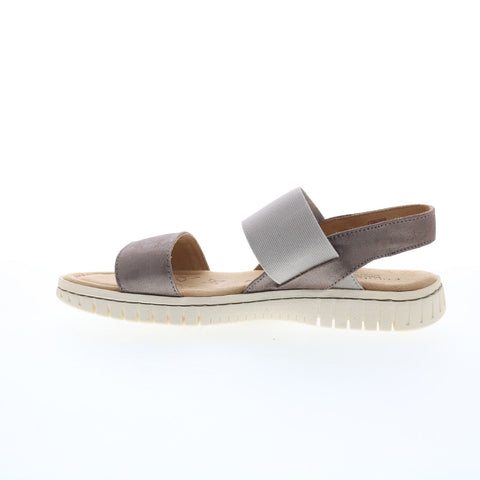 Comfortiva Charlee CT0031608 Womens Gray Wide Leather Sport Sandals Shoes
