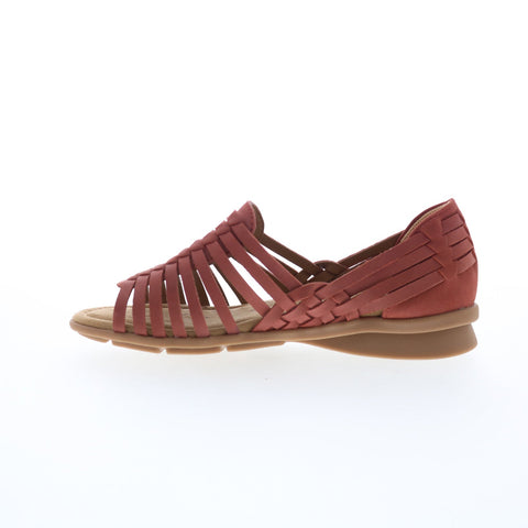 Comfortiva Putnam CT0037002 Womens Red Wide Leather Loafer Flats Shoes