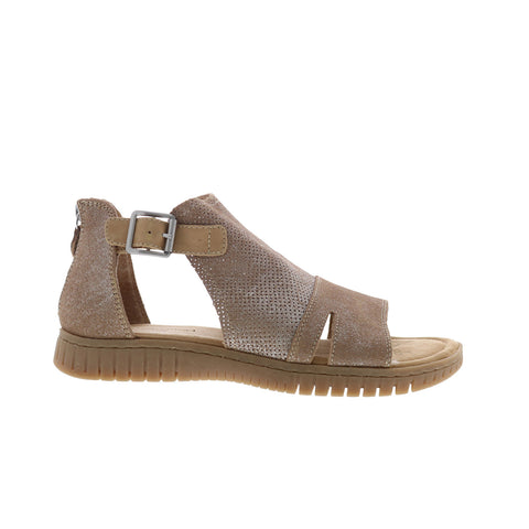Comfortiva Cerstin CT0037504 Womens Brown Wide Leather Strap Sandals Shoes
