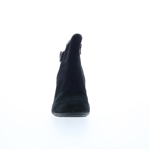 Comfortiva Namari CT0039921 Womens Black Suede Zipper Ankle & Booties Boots