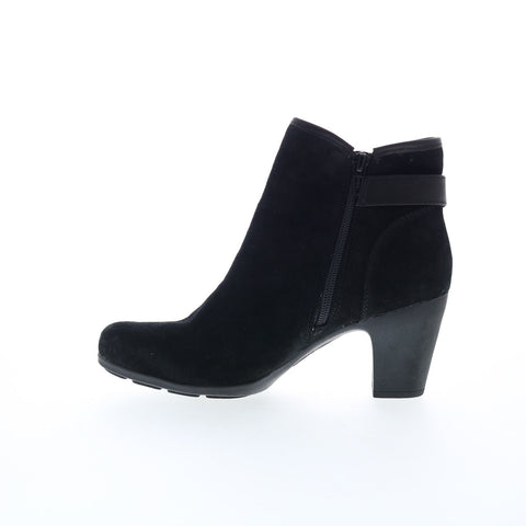 Comfortiva Namari CT0039921 Womens Black Suede Zipper Ankle & Booties Boots