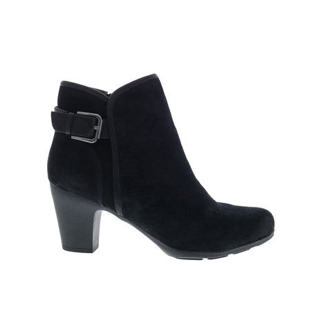 Comfortiva Namari CT0039921 Womens Black Suede Zipper Ankle & Booties Boots