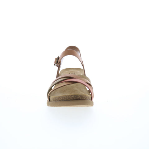 Comfortiva Salvina CT0044200 Womens Brown Leather Strap Wedges Sandals Shoes
