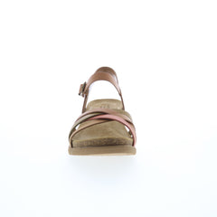 Comfortiva Salvina CT0044200 Womens Brown Leather Strap Wedges Sandals Shoes