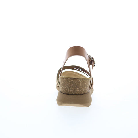 Comfortiva Salvina CT0044200 Womens Brown Leather Strap Wedges Sandals Shoes