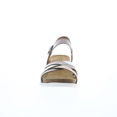 Comfortiva Salvina CT0044298 Womens Silver Wide Leather Wedges Sandals Shoes