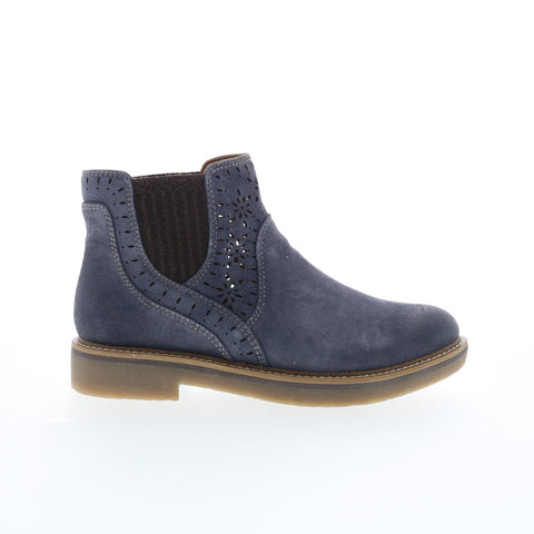 Comfortiva Raya CT0047207 Womens Blue Wide Suede Chelsea Boots