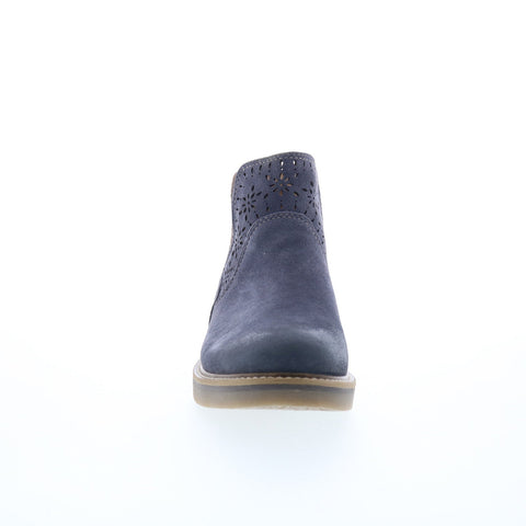 Comfortiva Raya CT0047207 Womens Blue Wide Suede Chelsea Boots
