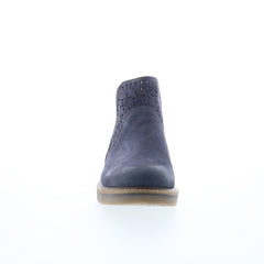 Comfortiva Raya CT0047207 Womens Blue Wide Suede Chelsea Boots