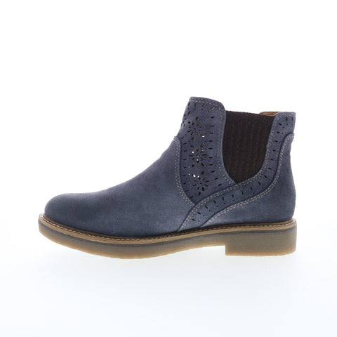 Comfortiva Raya CT0047207 Womens Blue Wide Suede Chelsea Boots