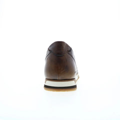 Di Bianco Daytona Laser Sella Mens Brown Leather Lifestyle Sneakers Shoes