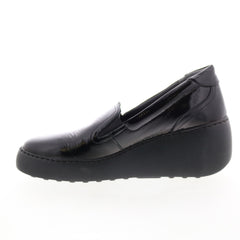 Fly London Deca DECA459FLY-010 Womens Black Loafers & Slip Ons Casual Shoes
