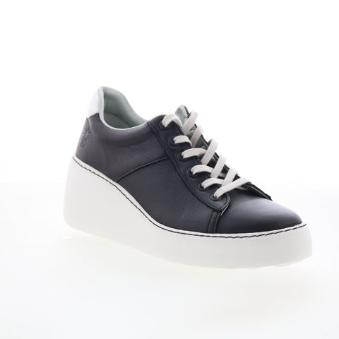 Fly London Delf DELF580FLY-014 Womens Black Leather Lifestyle Sneakers Shoes
