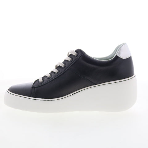Fly London Delf DELF580FLY-014 Womens Black Leather Lifestyle Sneakers Shoes