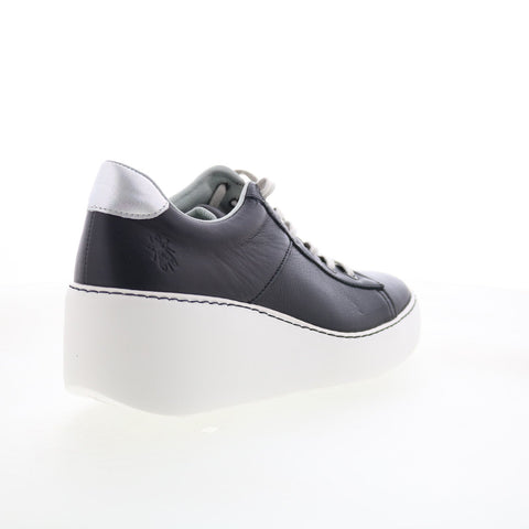 Fly London Delf DELF580FLY-014 Womens Black Leather Lifestyle Sneakers Shoes