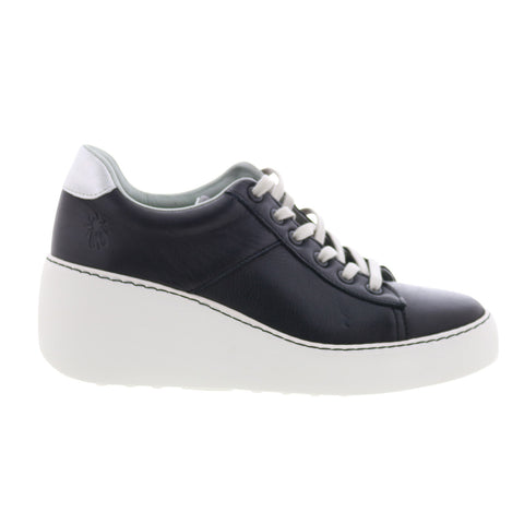 Fly London Delf DELF580FLY-014 Womens Black Leather Lifestyle Sneakers Shoes