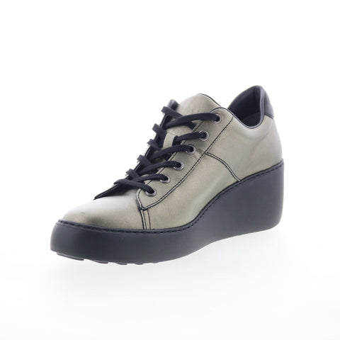 Fly London Delf DELF580FLY-009 Womens Gray Leather Lifestyle Sneakers Shoes