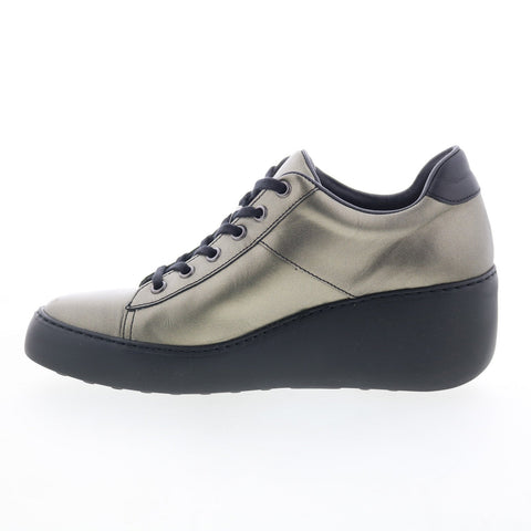 Fly London Delf DELF580FLY-009 Womens Gray Leather Lifestyle Sneakers Shoes