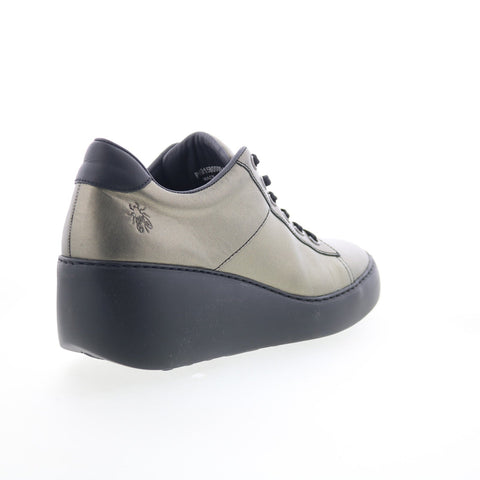Fly London Delf DELF580FLY-009 Womens Gray Leather Lifestyle Sneakers Shoes
