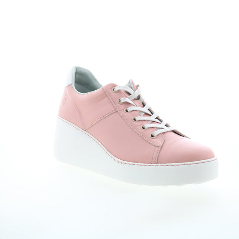 Fly London Delf DELF580FLY-015 Womens Pink Leather Lifestyle Sneakers Shoes