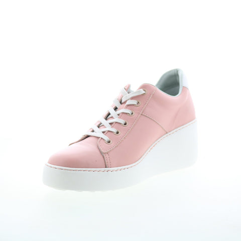 Fly London Delf DELF580FLY-015 Womens Pink Leather Lifestyle Sneakers Shoes