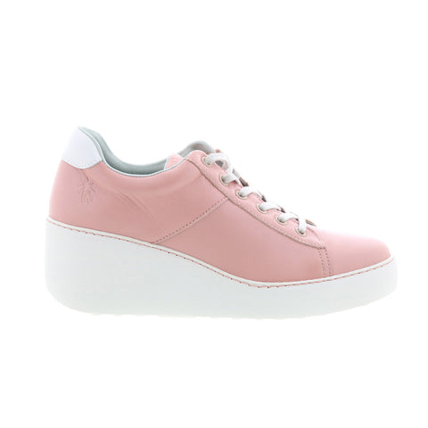 Fly London Delf DELF580FLY-015 Womens Pink Leather Lifestyle Sneakers Shoes