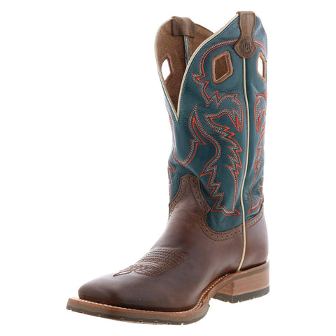 Double H Elliot Wide Square Toe Roper 12" Mens Brown Cowboy Western Boots