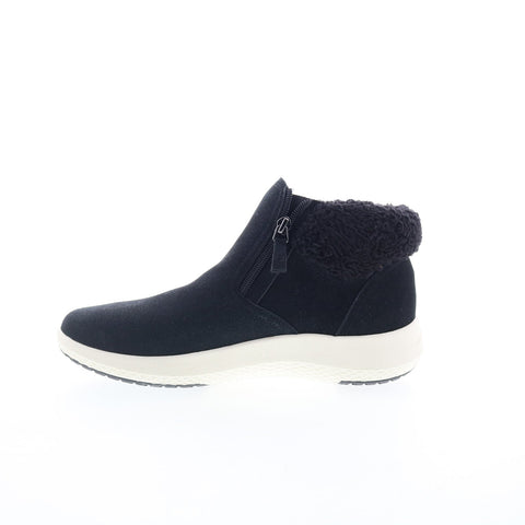 Easy Spirit Elin 3 SEELIN3 Womens Black Suede Zipper Casual Dress Boots
