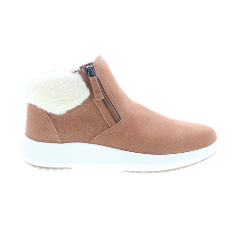 Easy Spirit Elin 3 SEELIN3 Womens Brown Wide Canvas Casual Dress Boots
